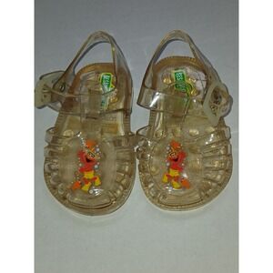 Vintage 90s HTF Elmo Sesame‎ Street Jelly Sandals Shoes Toddler size 2  Rare